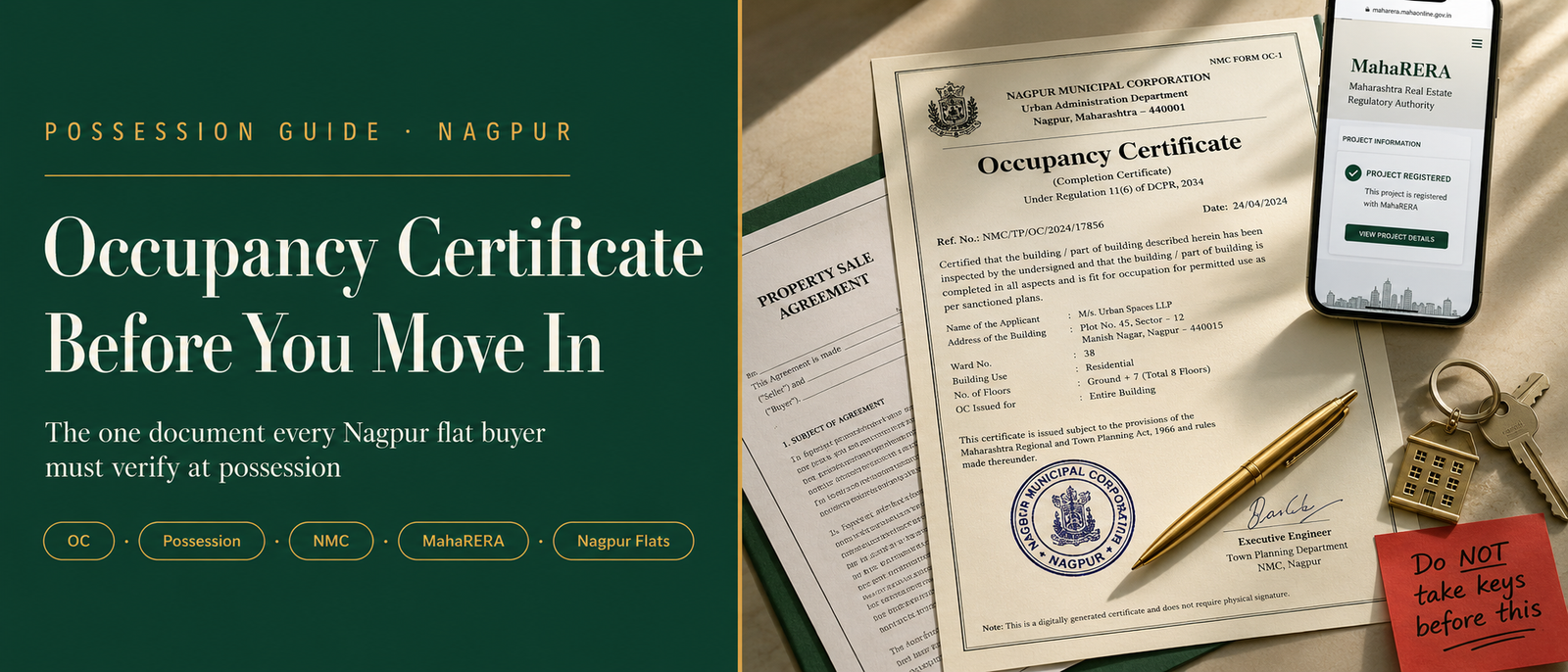 What Is an Occupancy Certificate — And Why You Must Not Move Into Any Nagpur Flat Without One