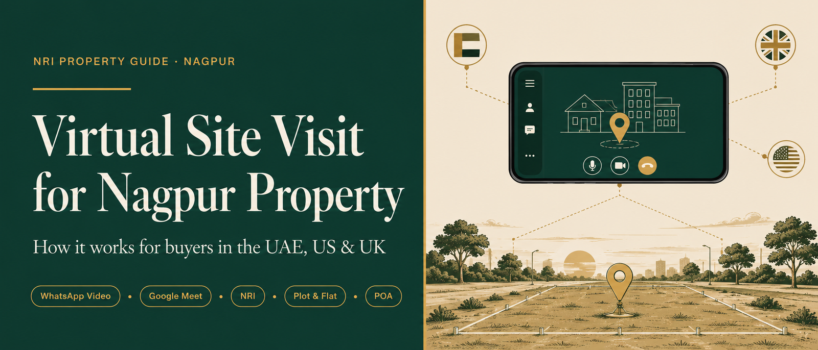 Virtual Site Visit for Nagpur Property — How It Works for Buyers in the UAE, US, and UK